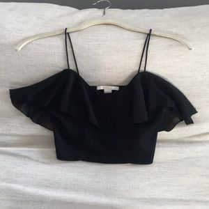 S Forever21 Ruffle Crop Top